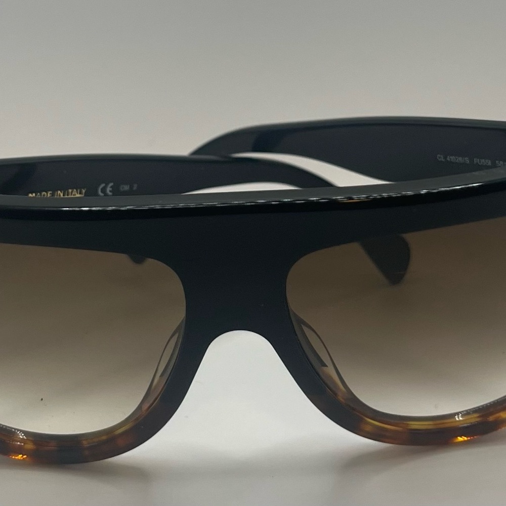 Celine Shadow Tortoise and Black Women's Sunglasses